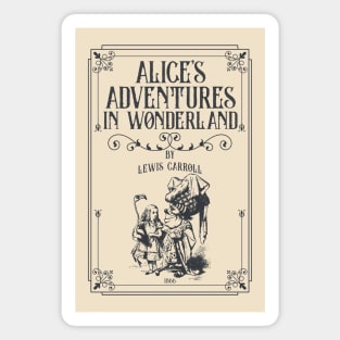 Alice in Wonderland - Lewis Carroll - Mad Hatter, White Rabbit, Cheshire Cat Magnet